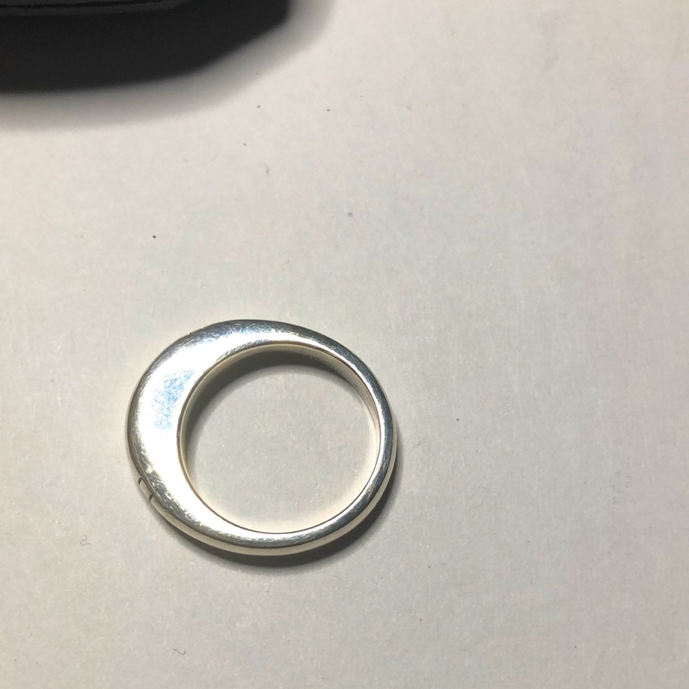 Vintage sterling silver 925 oval band/pinky ring size 4.25